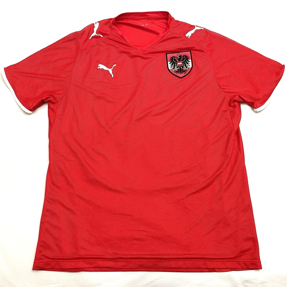 Vintage‎ Austria National 2008 Puma Home Football Soccer Jersey XS Red